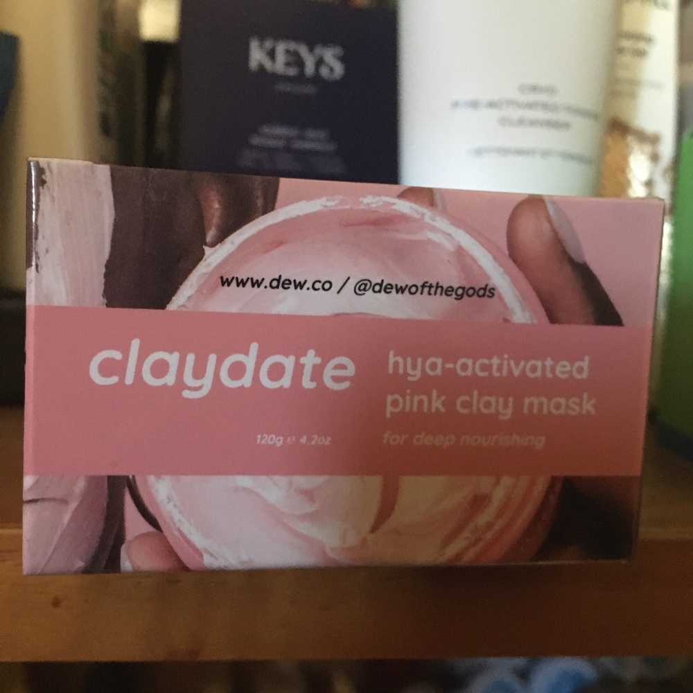 Few of The Gods clay date has activated face mask